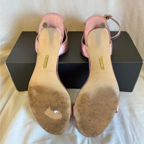 Louise et Cie Pink Strappy Heels - Picture 3 of 3